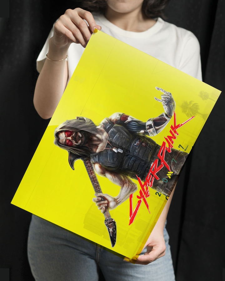 Cyberpunk 2077Johnny Silverhand MetalPoster Myxtur
