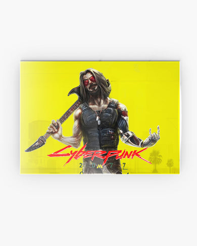 Cyberpunk 2077-Johnny Silverhand Metal-Poster