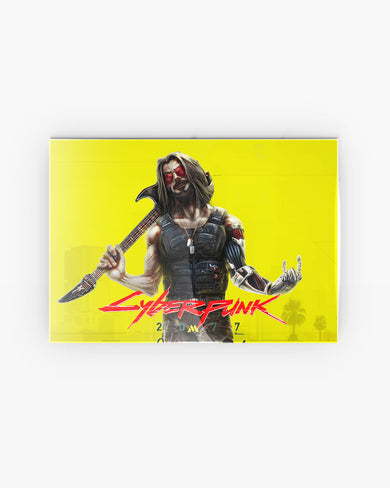 Cyberpunk 2077-Johnny Silverhand Metal-Poster