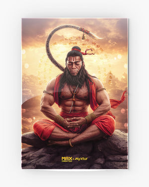 Zen Hanuman [MaxCreation] Metal Poster