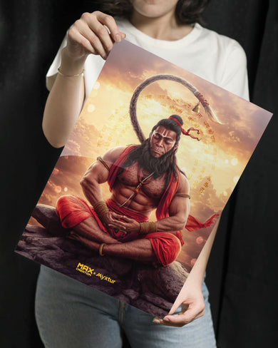 Zen Hanuman [MaxCreation] Metal Poster