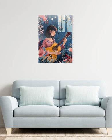 Blooms and Strings [BREATHE] Metal-Poster