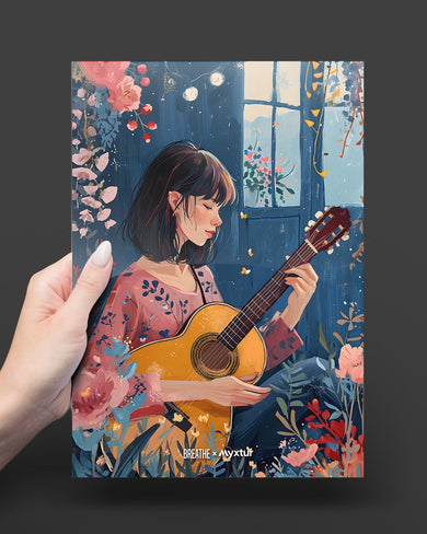 Blooms and Strings [BREATHE] Metal-Poster