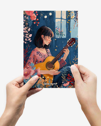 Blooms and Strings [BREATHE] Metal-Poster