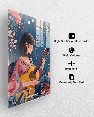 Blooms and Strings [BREATHE] Metal-Poster