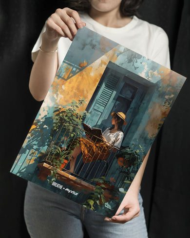 Sunlit Pages [BREATHE] Metal-Poster