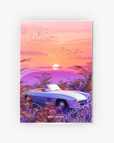 Sunset Convertible [RTK] Metal-Poster