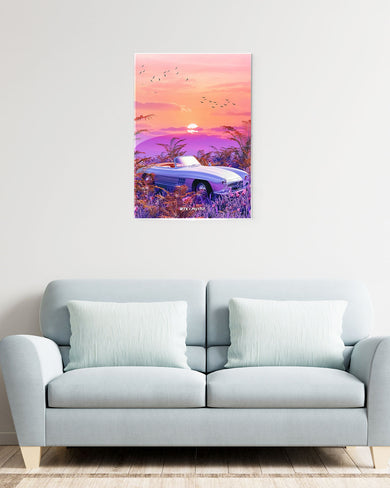 Sunset Convertible [RTK] Metal-Poster