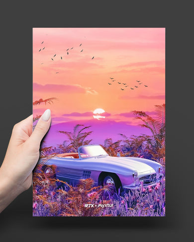 Sunset Convertible [RTK] Metal-Poster