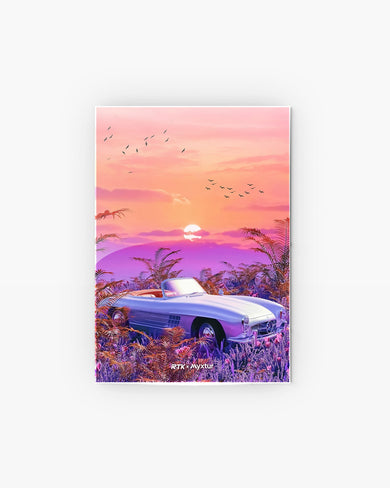Sunset Convertible [RTK] Metal-Poster