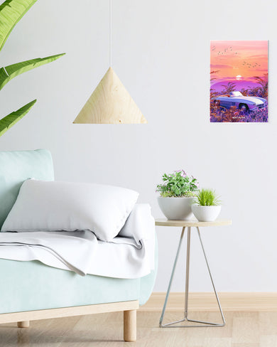 Sunset Convertible [RTK] Metal-Poster