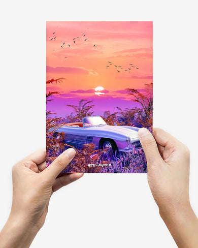 Sunset Convertible [RTK] Metal-Poster