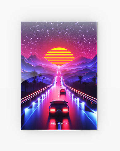 Neon Sunset Drive [RTK] Metal-Poster