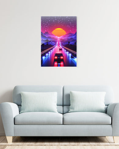 Neon Sunset Drive [RTK] Metal-Poster