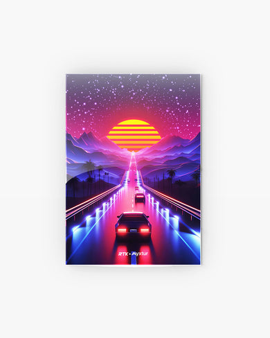 Neon Sunset Drive [RTK] Metal-Poster