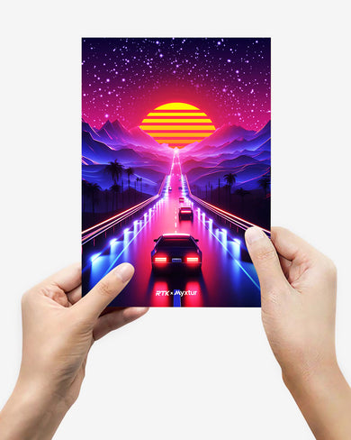 Neon Sunset Drive [RTK] Metal-Poster