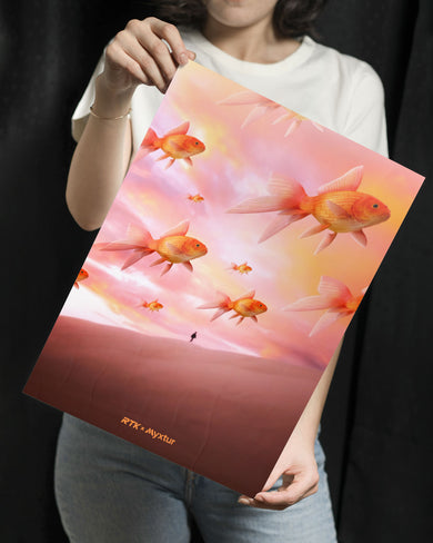 Goldfish Mirage [RTK] Metal-Poster
