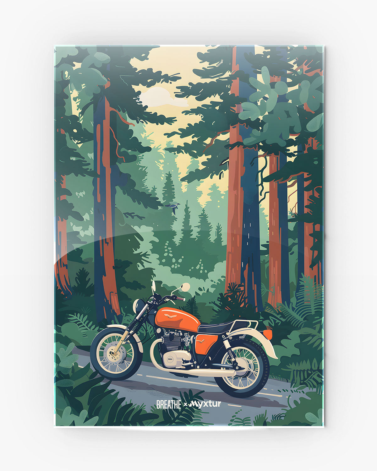 Metallic Poaster Forest Roadster Metal Poster – Myxtur