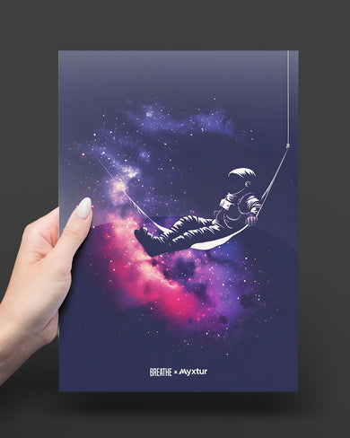 Cosmic Lounge [BREATHE] Metal-Poster