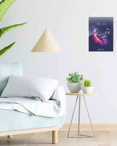 Cosmic Lounge [BREATHE] Metal-Poster