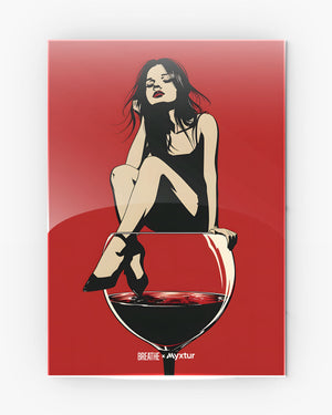 Wine Muse [BREATHE] Metal-Poster