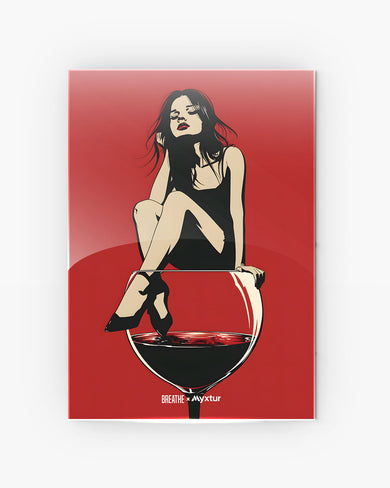 Wine Muse [BREATHE] Metal Poster