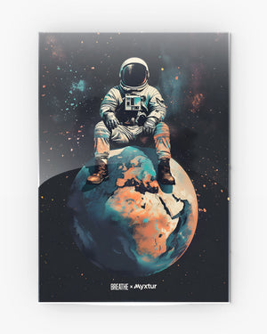 Alone in the World [BREATHE] Metal Poster