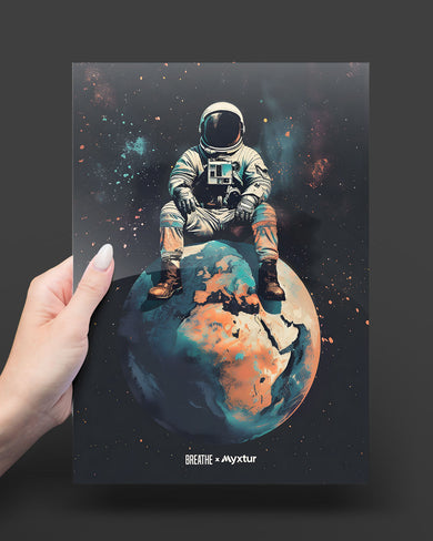 Alone in the World [BREATHE] Metal-Poster