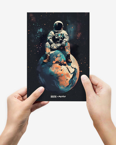 Alone in the World [BREATHE] Metal-Poster