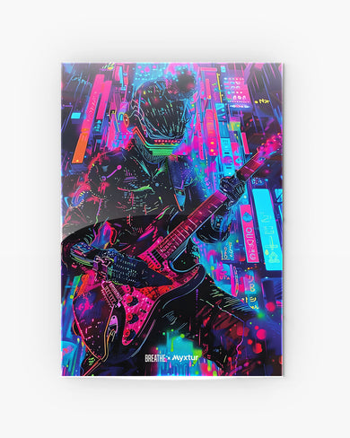 Neon Strings [BREATHE] Metal-Poster