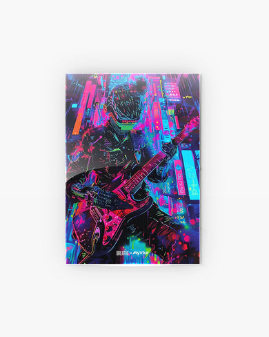 Neon Strings [BREATHE] Metal-Poster