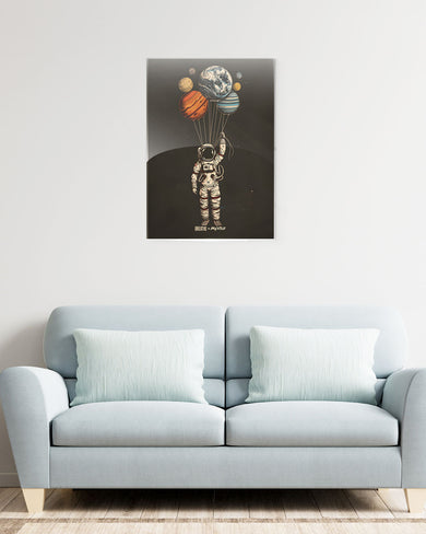 Planetary Parachutes [BREATHE] Metal-Poster