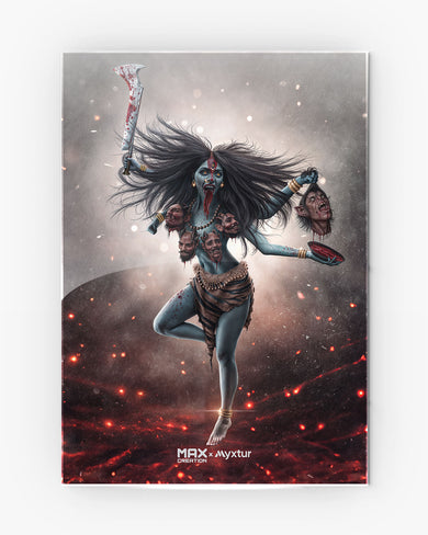 Dance of Maa Kaali [MaxCreation] Metal-Poster