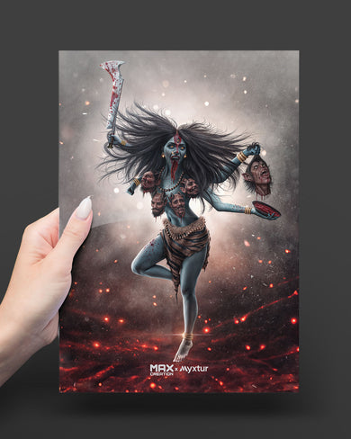 Dance of Maa Kaali [MaxCreation] Metal-Poster