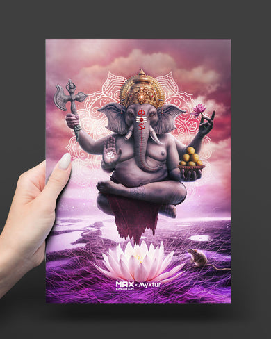 Divine Ganesha Grace [MaxCreation] Metal-Poster