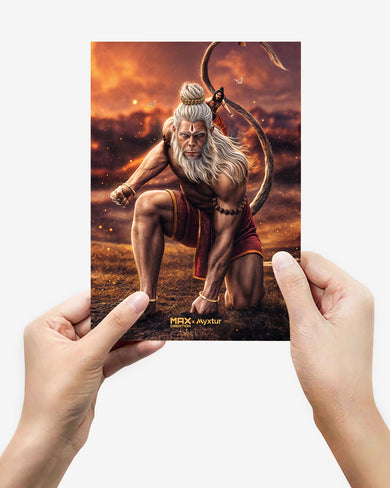 Hanuman Bajrangbali [MaxCreation] Metal-Poster