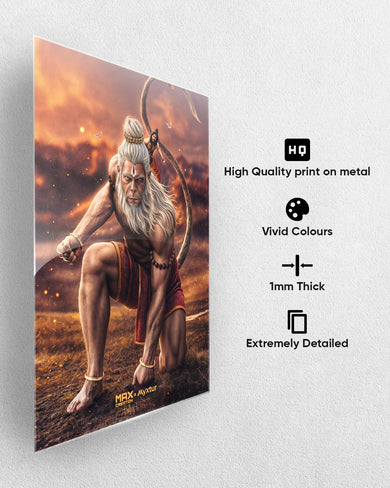 Hanuman Bajrangbali [MaxCreation] Metal-Poster