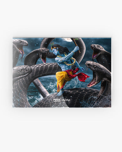 Krishna and Kaalia [MaxCreation] Metal-Poster