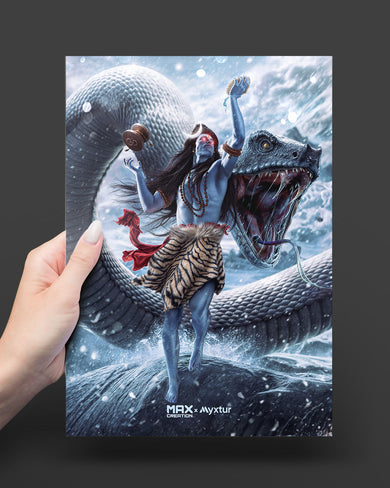 Madadev and Vasuki [MaxCreation] Metal-Poster