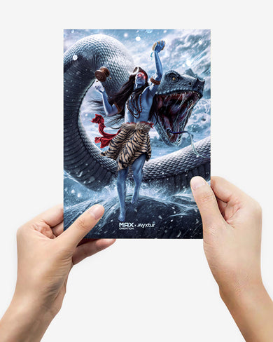 Madadev and Vasuki [MaxCreation] Metal-Poster