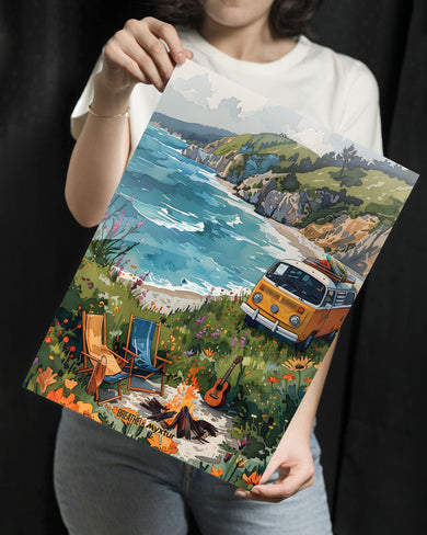 Glam Campsite [BREATHE] Metal Poster