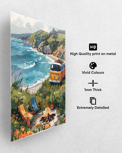 Glam Campsite [BREATHE] Metal Poster