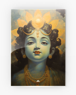 Krishna Serenade Metal Poster