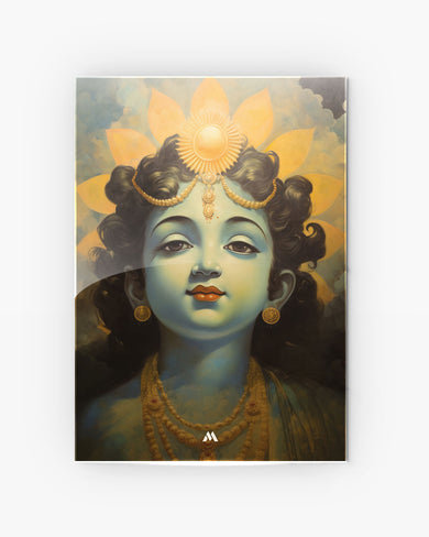 Krishna Serenade Metal Poster