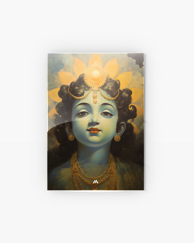 Krishna Serenade Metal Poster