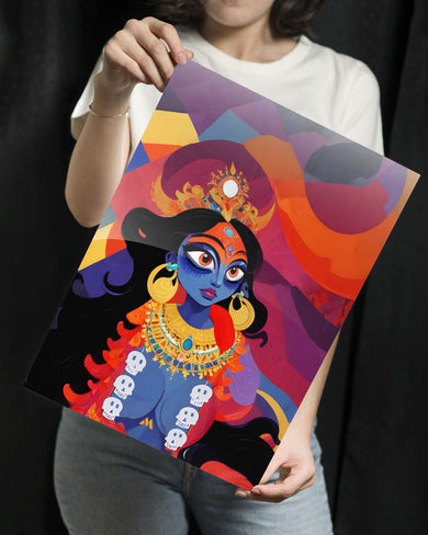 Kali in Bloom Metal Poster