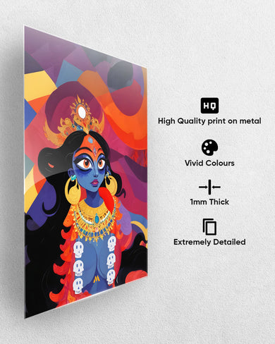 Kali in Bloom Metal Poster