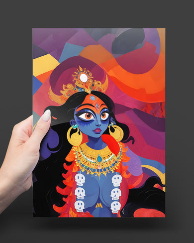 Kali in Bloom Metal Poster