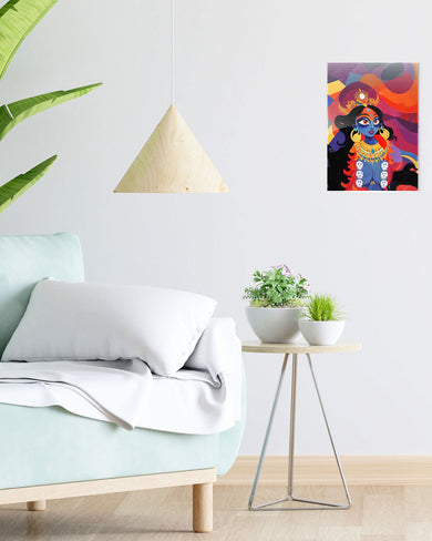 Kali in Bloom Metal Poster