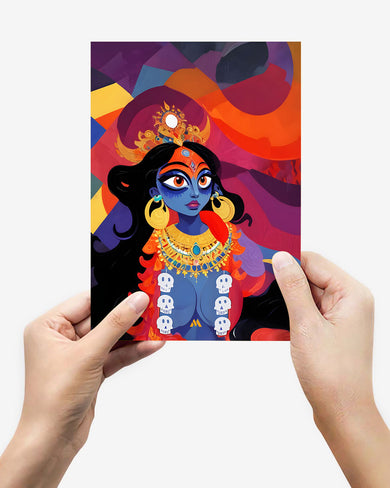 Kali in Bloom Metal Poster